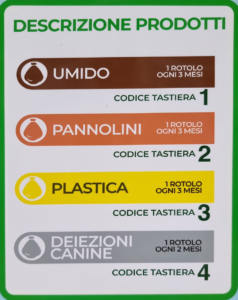 codice sacchetto